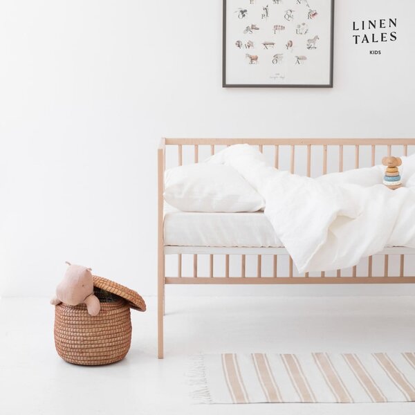 Biancheria da letto per bambini per letto singolo 140x200 cm White - Linen Tales
