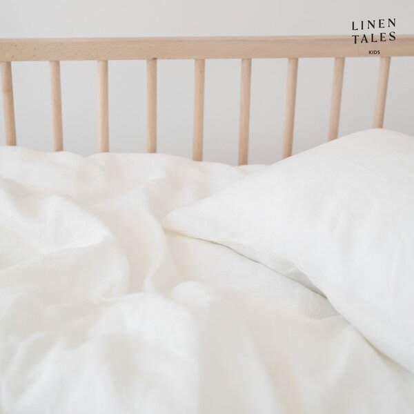 Biancheria da letto per bambini per letto singolo 140x200 cm White - Linen Tales