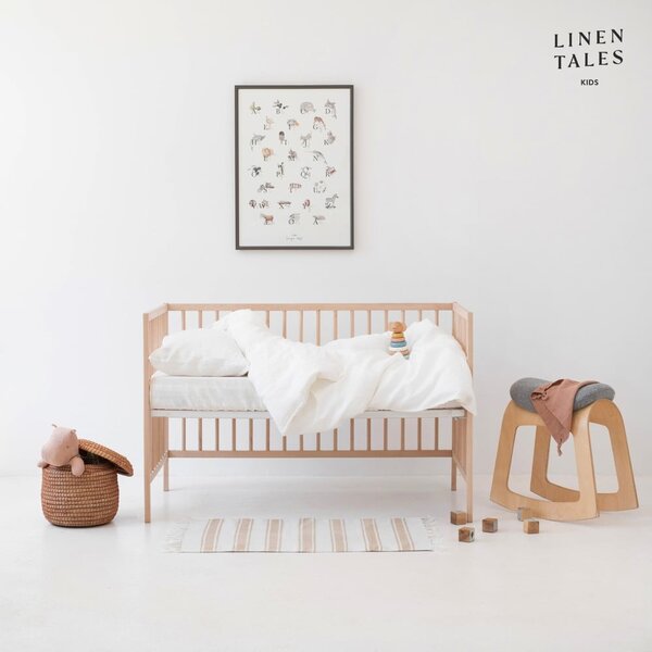 Biancheria da letto per bambini per letto singolo 140x200 cm White - Linen Tales