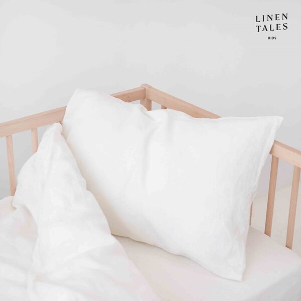 Biancheria da letto per bambini per letto singolo 140x200 cm White - Linen Tales