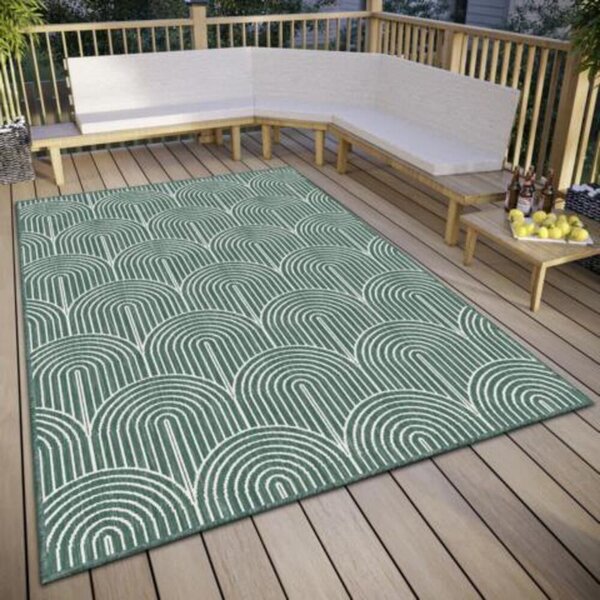 Tappeto verde per esterni 160x230 cm Pangli Green - Hanse Home