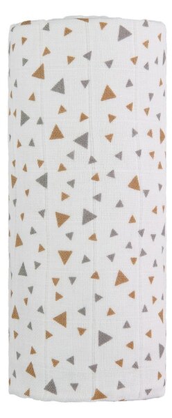 Asciugamano per bambini in cotone Tetra Beige Triangoli, 120 x 120 cm Tetra Beige triangles - T-TOMI