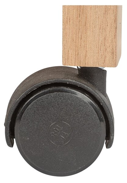 Scaffale da bagno in legno di acacia con tre ripiani su ruote 44x96cm Acina - Wenko