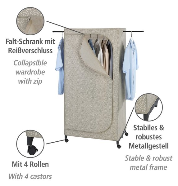 Armadio beige in tessuto 75x160 cm Balance - Wenko