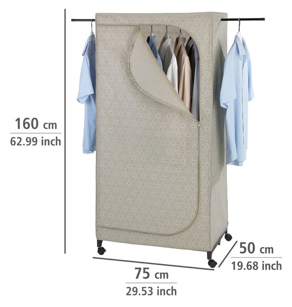 Armadio beige in tessuto 75x160 cm Balance - Wenko