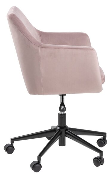 Sedia da ufficio rosa Nora - Actona