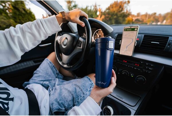 Termos da viaggio blu scuro, 400 ml Fuori - Vialli Design