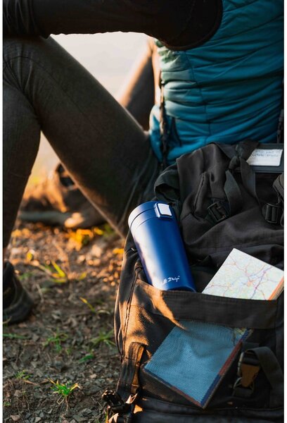 Termos da viaggio blu scuro, 400 ml Fuori - Vialli Design
