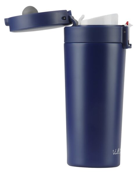 Termos da viaggio blu scuro, 400 ml Fuori - Vialli Design