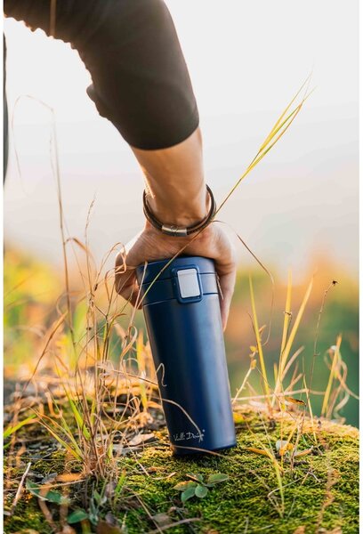 Termos da viaggio blu scuro, 400 ml Fuori - Vialli Design