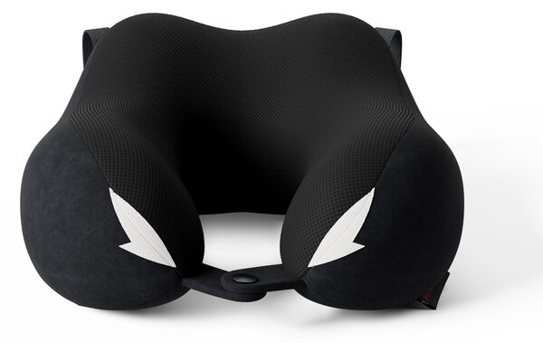 Cuscino da viaggio per il collo, per l'aereo, memory foam, nero: Diablo TRAVEL PILLOW