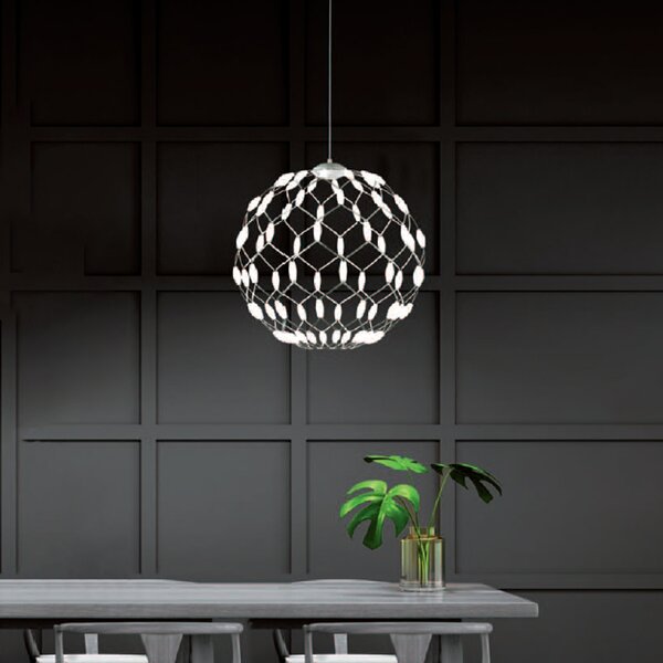 Lampada a sospensione LED Well II 50cm bianco