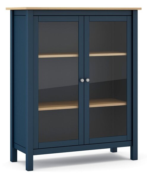 Vetrina in legno di pino blu scuro/naturale 90x110 cm Misti - Marckeric