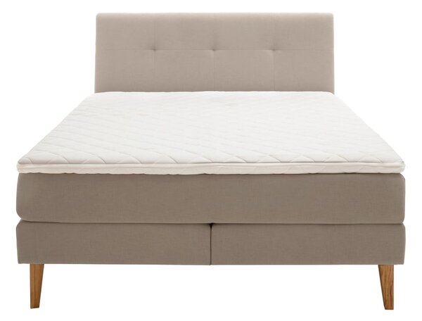 Letto boxspring beige 160x200 cm Stockholm – Meise Möbel