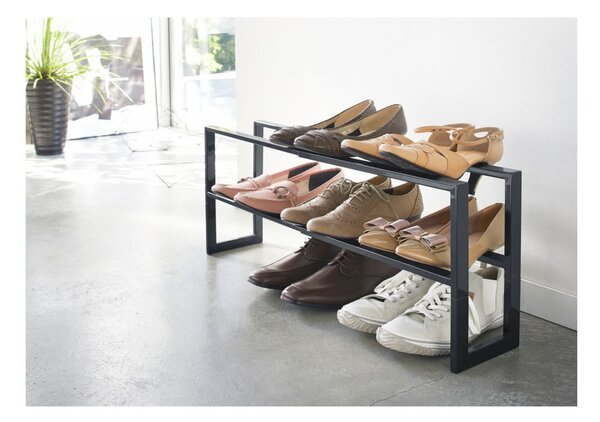 Scaffale nero per scarpe Line - YAMAZAKI