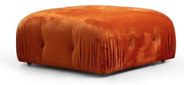 Sgabello in velluto arancione Bubble - Artie