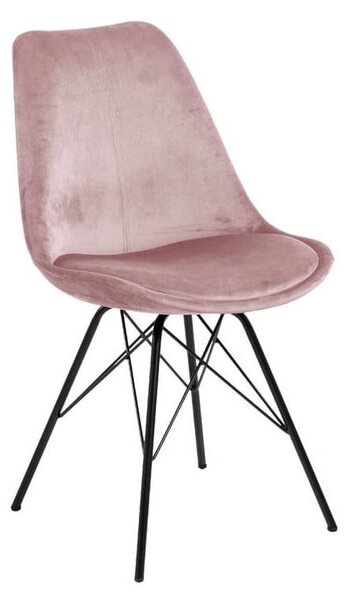 Sedia da pranzo rosa e nera Eris - Actona