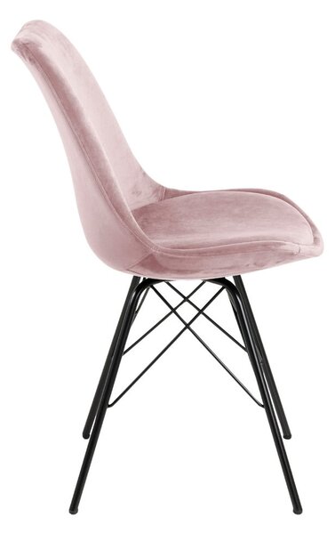 Sedia da pranzo rosa e nera Eris - Actona