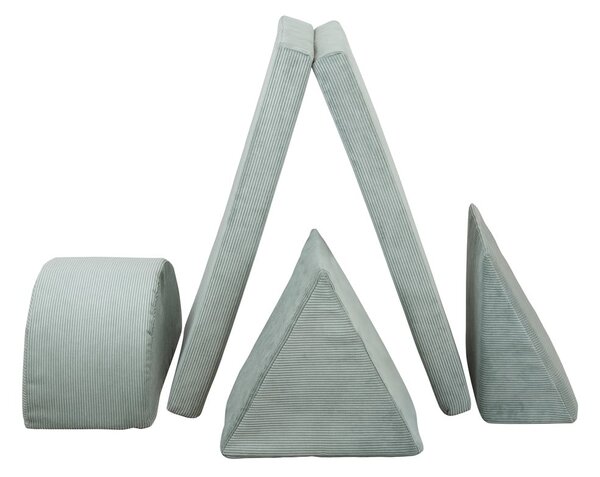 Set per psicomotricità azzurro in velluto a coste Bloque Montessori – Little Nice Things