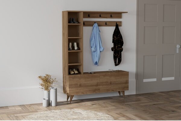 Set da corridoio in noce in colore naturale Hale - Kalune Design