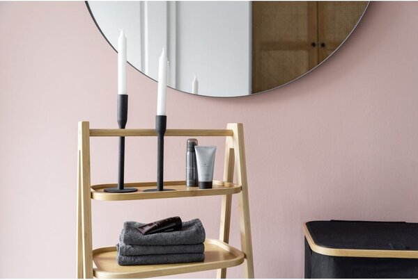 Mensola da bagno in bambù nero/naturale 44x80 cm Ecori - Wenko