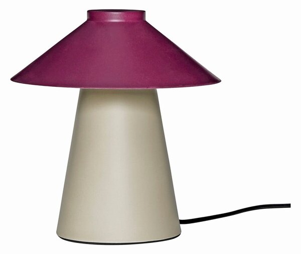 Lampada da tavolo in metallo viola e beige Chipper - Hübsch