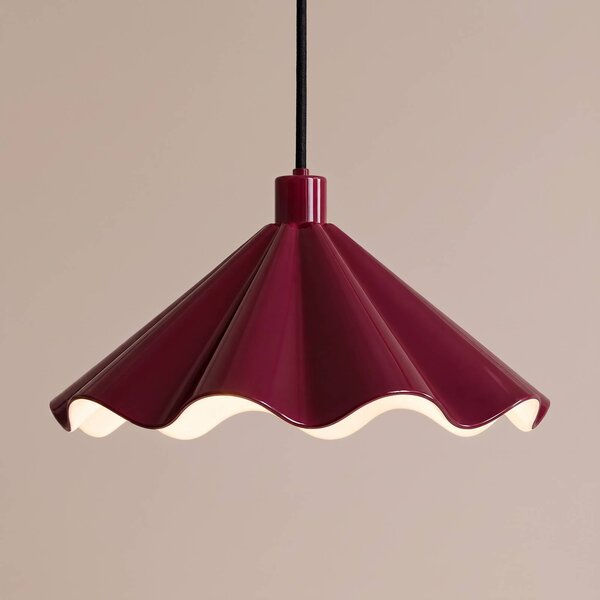 Lampada a sospensione Lilliet Lindby, dimmerabile, Rosso, Soggiorno / Sala da pranzo, Metallo, Moderno, Lampada a sospensione