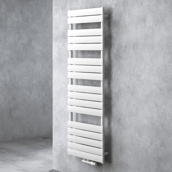 Doporro Radiatore da Bagno 160x50cm, Radiatore Piatto Termoarredo da Bagno Riscaldamento da Acqua Calda Portasciugamani in Acciaio