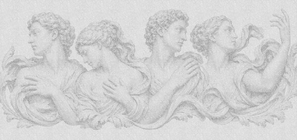 Carta da parati Disegno raffigurante un gruppo di persone, Carta da parati design, Carta da parati popolare, t00907v1 - Tapeko.it