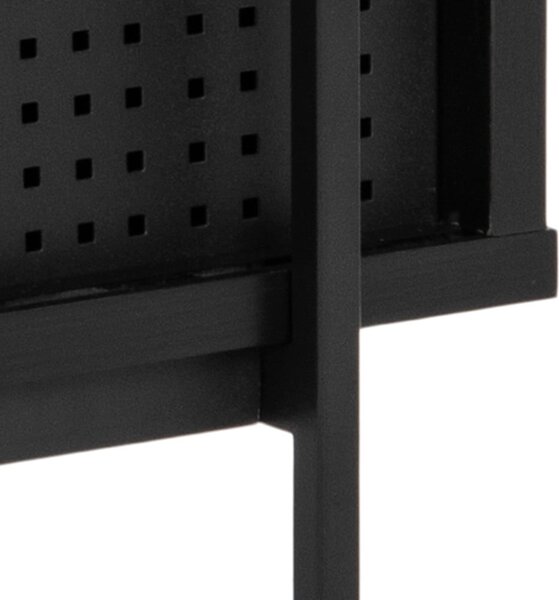 Libreria nera effetto frassino 94x114 cm Angus - Actona