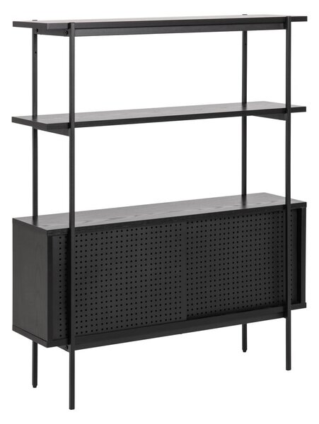 Libreria nera effetto frassino 94x114 cm Angus - Actona