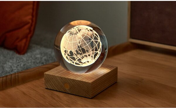 Decorazione luminosa marrone scuro con ricarica USB Amber – Gingko