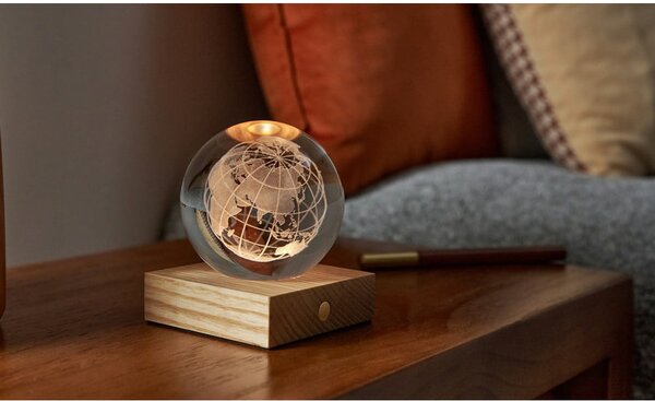 Decorazione luminosa marrone scuro con ricarica USB Amber – Gingko