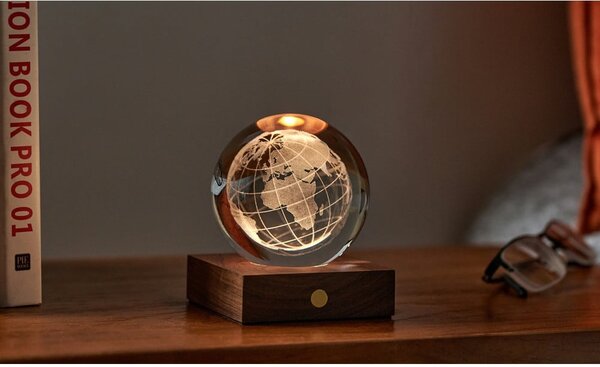 Decorazione luminosa marrone scuro con ricarica USB Amber – Gingko