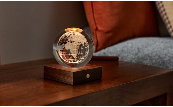 Decorazione luminosa marrone scuro con ricarica USB Amber – Gingko