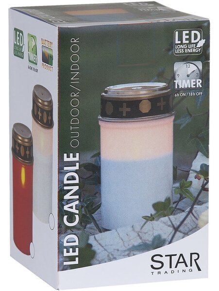 Candela LED da esterno (altezza 12 cm) Serene - Star Trading