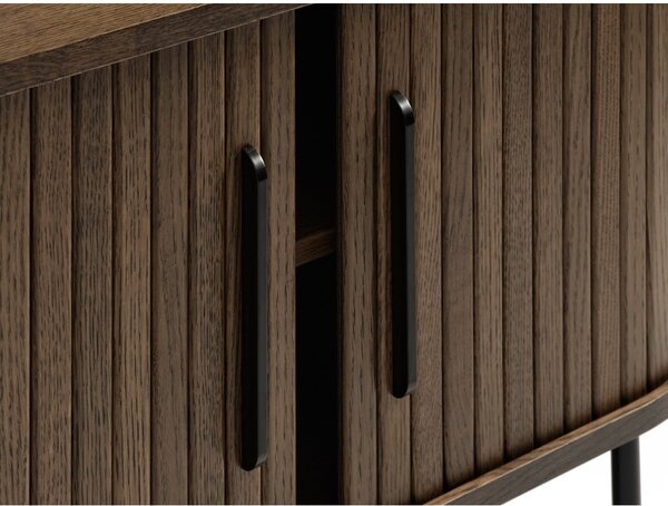 Tavolo TV marrone in rovere 120x56 cm Nola - Unique Furniture