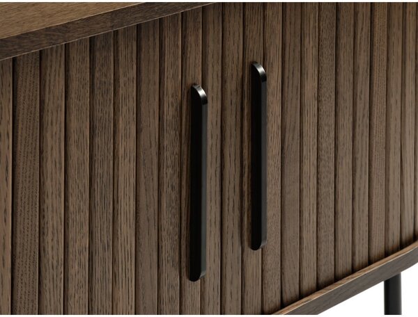 Tavolo TV marrone in rovere 120x56 cm Nola - Unique Furniture