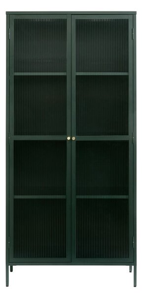 Vetrina in metallo verde scuro 90x190 cm Bronco - Unique Furniture