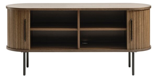 Tavolo TV marrone in rovere 120x56 cm Nola - Unique Furniture