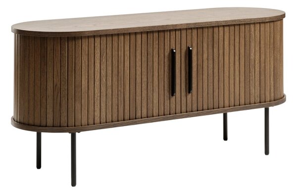 Tavolo TV marrone in rovere 120x56 cm Nola - Unique Furniture