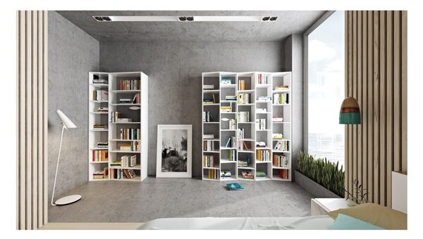 Libreria bianca 182x224 cm Valsa – TemaHome