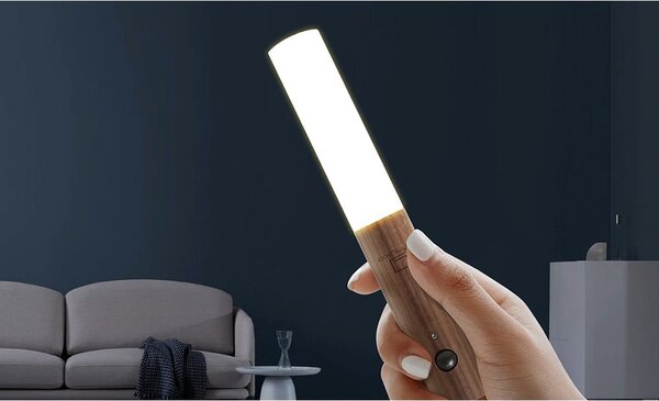 Lampada da parete marrone con ricarica USB Baton – Gingko