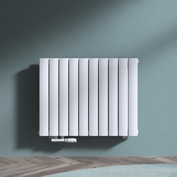 Doporro Radiatore a Pannello 77x60cm, Radiatore Scaldasalviette Termoarredo da Parete Scalda Portasciugamani a Doppio per Soggiorno e Camera da Letto FS, Bianco