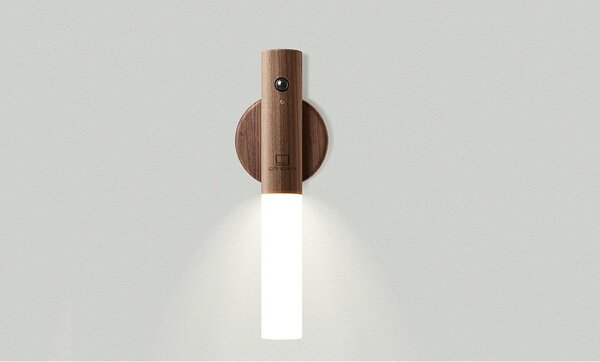 Lampada da parete marrone con ricarica USB Baton – Gingko