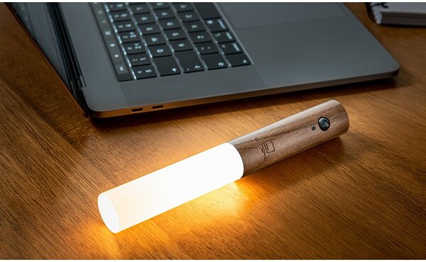 Lampada da parete marrone con ricarica USB Baton – Gingko