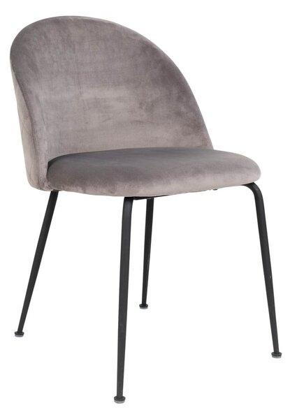 Set di 2 sedie da pranzo in velluto grigio chiaro Geneve - House Nordic