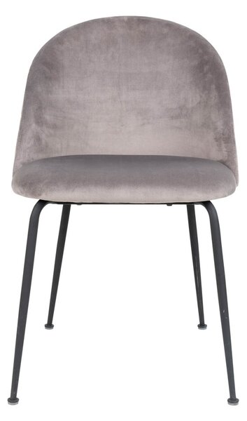 Set di 2 sedie da pranzo in velluto grigio chiaro Geneve - House Nordic