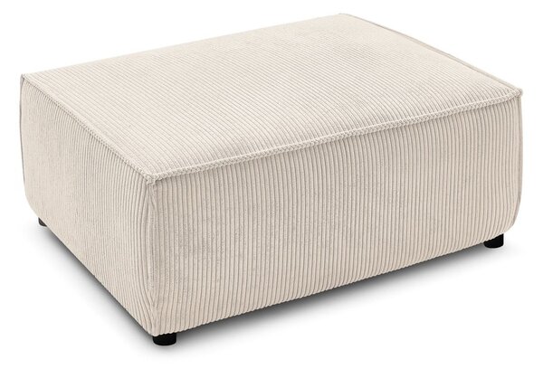 Sgabello in velluto a coste beige Nihad - Bobochic Paris