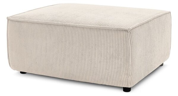 Sgabello in velluto a coste beige Nihad - Bobochic Paris